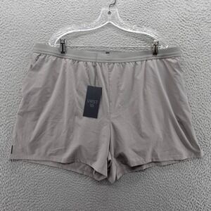VRST Mens Relaxed Fit Running Shorts Gray Boxer Brief Liner 5 Inch Inseam NEW